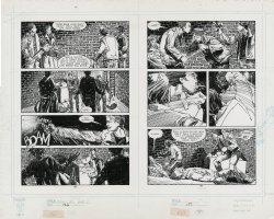 'A History of Violence' graphic novel pages 126 and 127-  art Vince Locke, Story John Wagner Comic Art